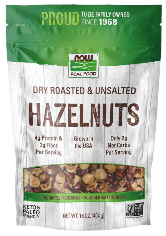 DRY ROASTED &amp; UNSALTED HAZELNUTS