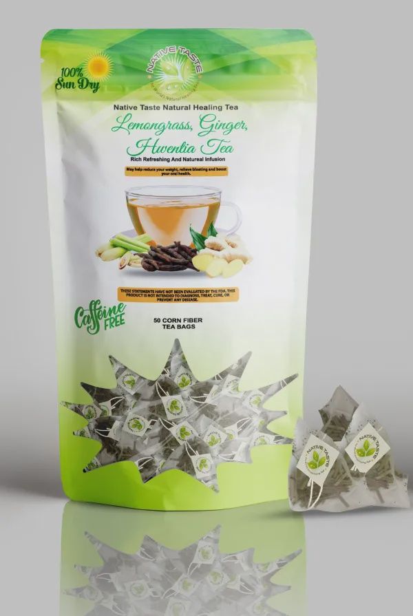 LEMONGRASS, GINGER, HWENTIA TEA, Size: 50 BAGS
