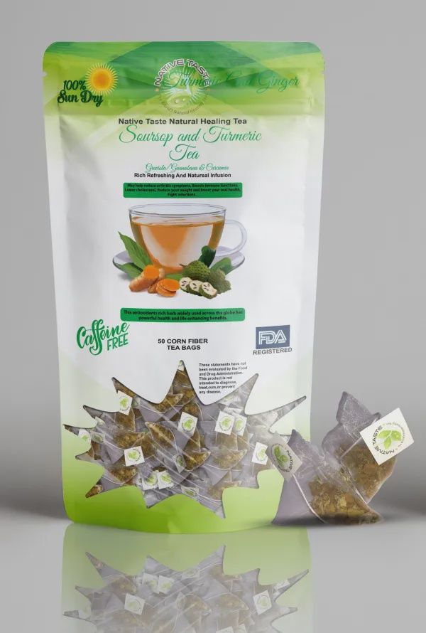 SOURSOP AND TURMERIC TEA, Size: 50 BAGS