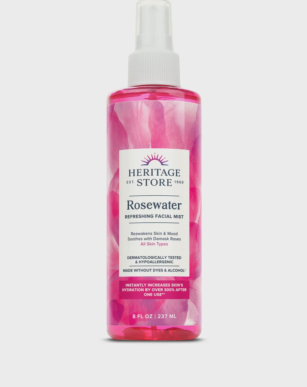 ROSEWATER - REFERESHING FACIAL MIST, Size: 8 FL OZ