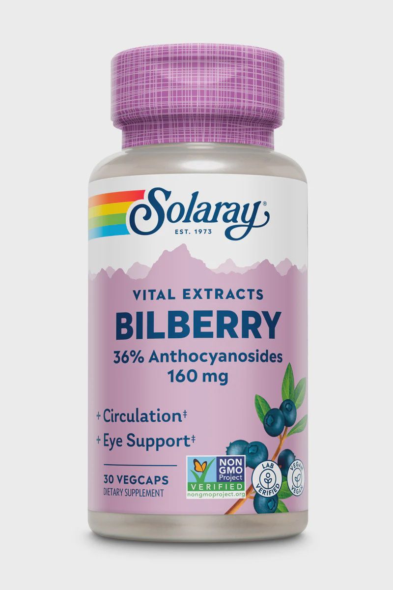 BILBERRY 160 MG, Size: 30 VCAPS