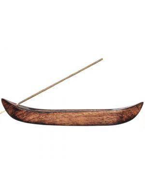 MANGO WOOD INCENSE CANOE