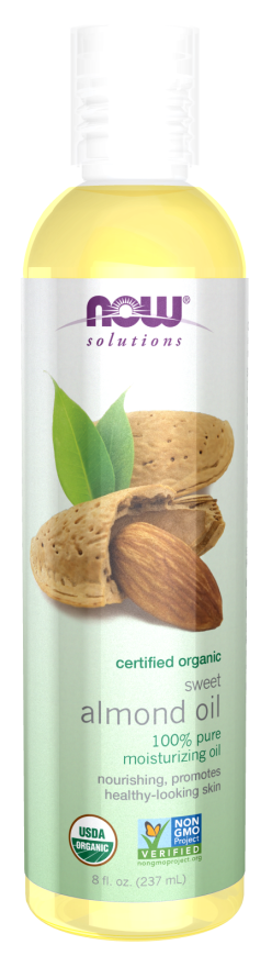 SWEET ALMOND OIL, ORGANIC, Size: 8 FL OZ