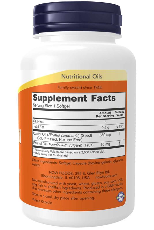 CASTOR OIL 650 MG