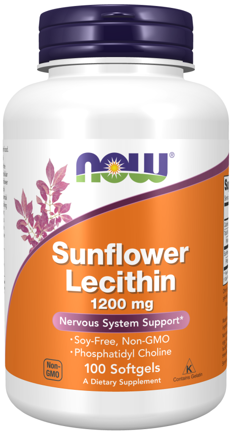 SUNFLOWER LECITHIN 1200 MG, Size: 100 SOFTGELS