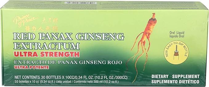 RED PANAX GINSENG EXTRACT EXTRA STRENGTH, Size: 30 VIALS