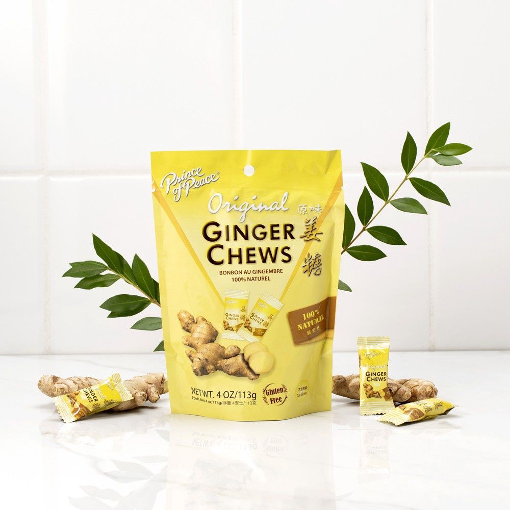ORIGINAL GINGER CHEWS, Size: 4 OZ