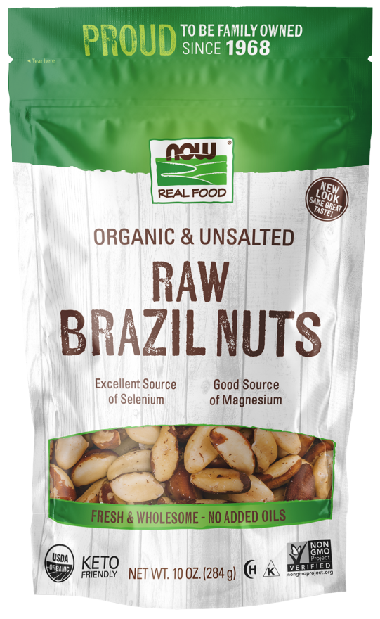 ORGANIC &amp; UNSALTED RAW BRAZIL NUTS, Size: 10 OZ