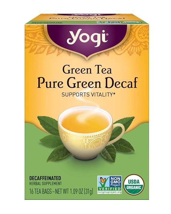 GREEN TEA PURE GREEN DECAF, Size: 16 BAGS
