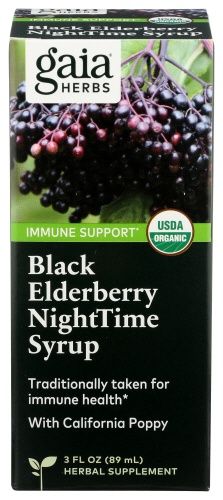 BLACK ELDERBERRY NIGHTTIME SYRUP, Size: 3 FL OZ