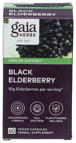 BLACK ELDERBERY, Size: 60 VCAPS
