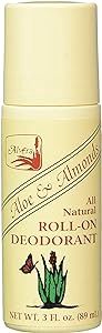 ALOE &amp; ALMONDS ROLL-ON DEODORANT, Size: 3 FL OZ
