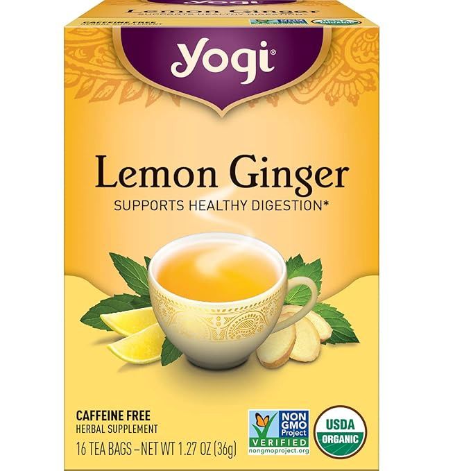 LEMON GINGER TEA, Size: 16 BAGS