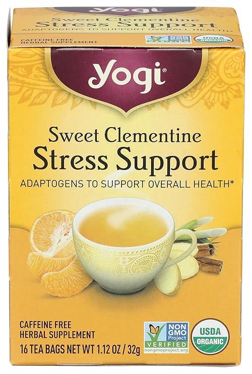 SWEET CLEMENTINE STRESS SUPPORT TEA, Size: 16 BAGS