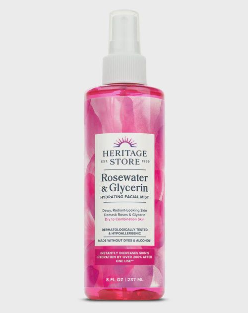 ROSEWATER &amp; GLYCERIN  FACE MIST, Size: 8 OZ