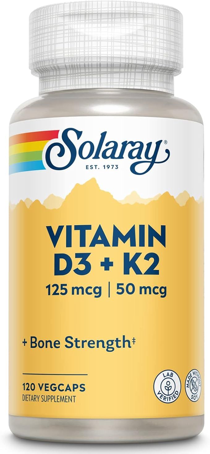 VITAMIN D3 + K2 125 MCG / 50 MCG, Size: 60 VEGCAPS