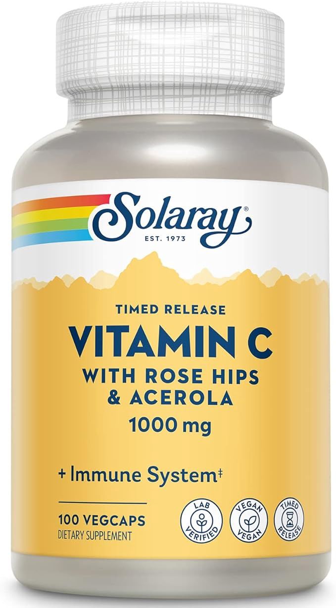 VIT C W/ ROSE HIPS &amp; ACEROLA 1000 MG, Size: 100 VEGCAPS