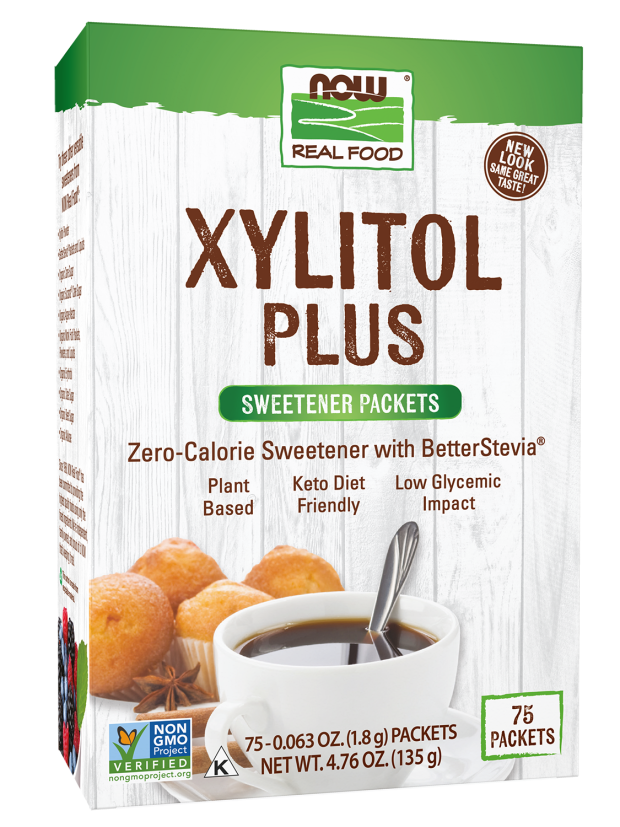 XYLITOL PLUS SWEETENER PACKETS, Size: 4.76 OZ
