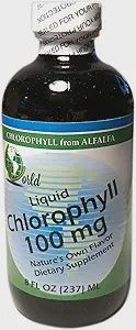 LIQUID CHLOROPHYLL 100 MG WITH SPEARMINT &amp; GLYCERIN, Size: 8 FL OZ