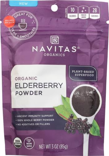 ORGANIC ELDERBERRY POWDER, Size: 3 OZ