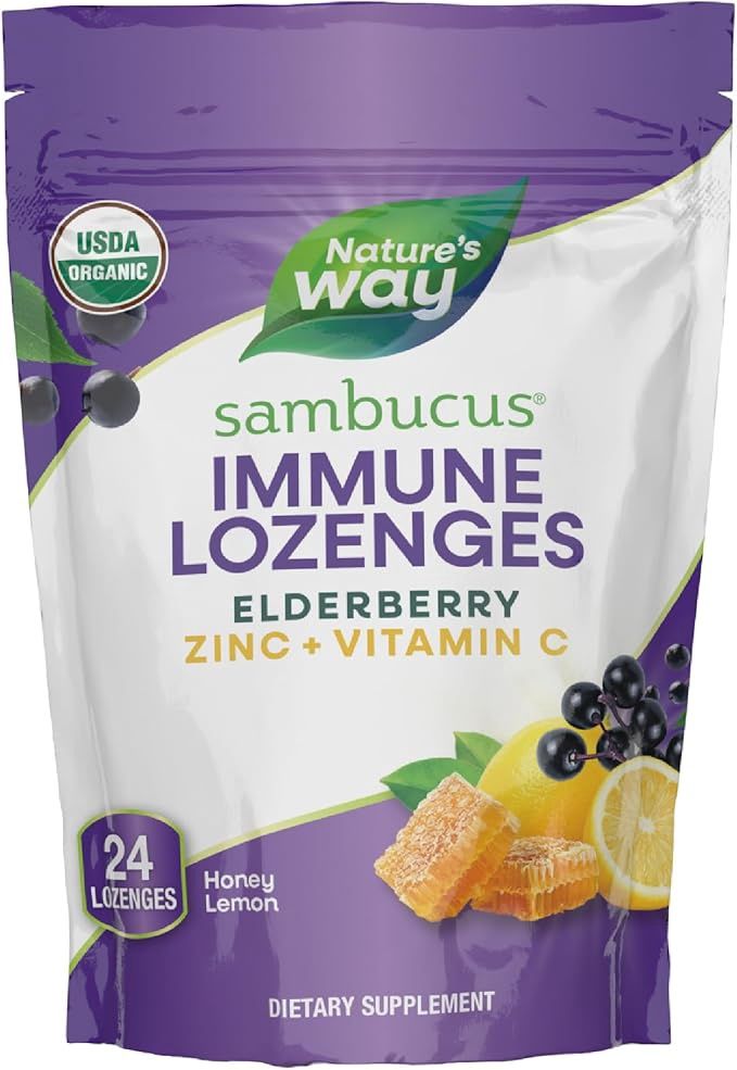 SAMBUCUS IMMUNE LOZENGES, FLAVOR: HONEY LEMON