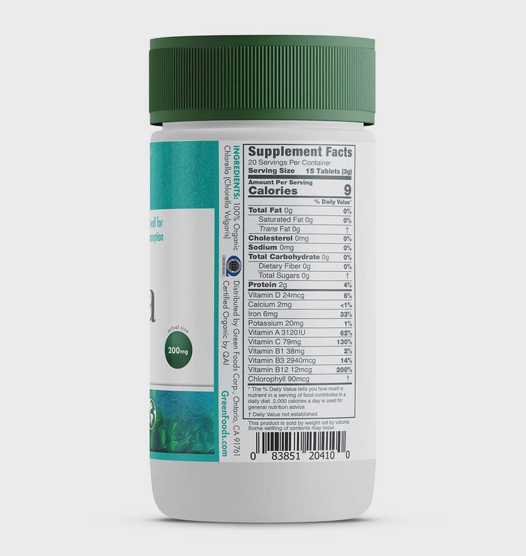 ORGANIC CHLORELLA TABLETS