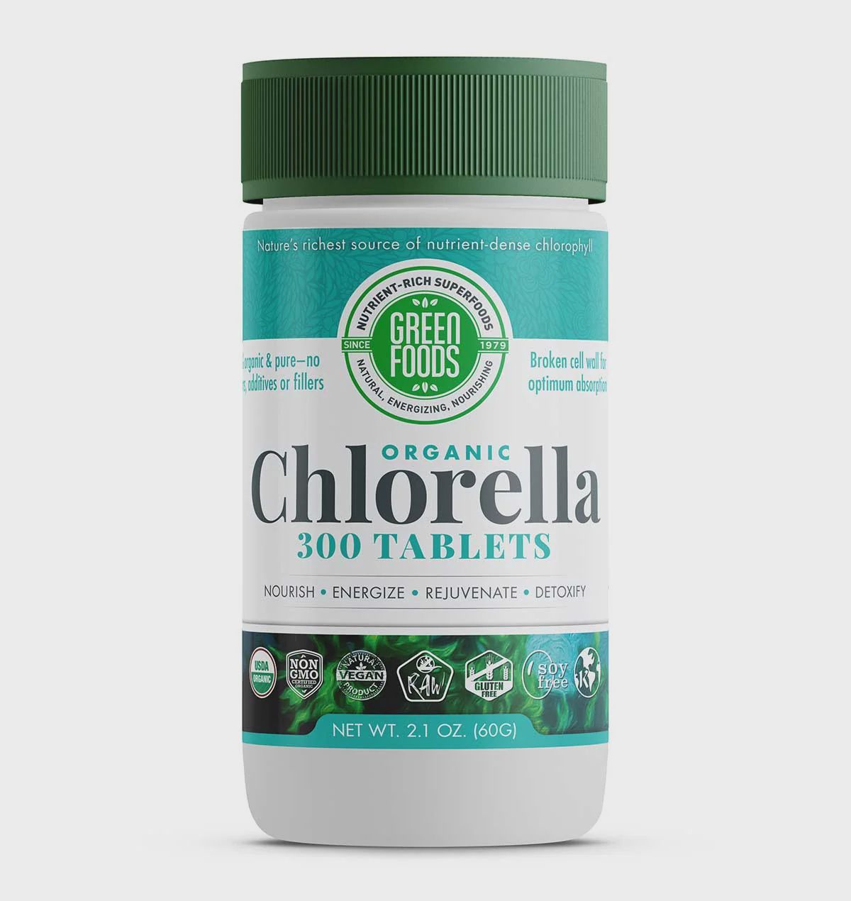 ORGANIC CHLORELLA TABLETS, Size: 120 VTABS