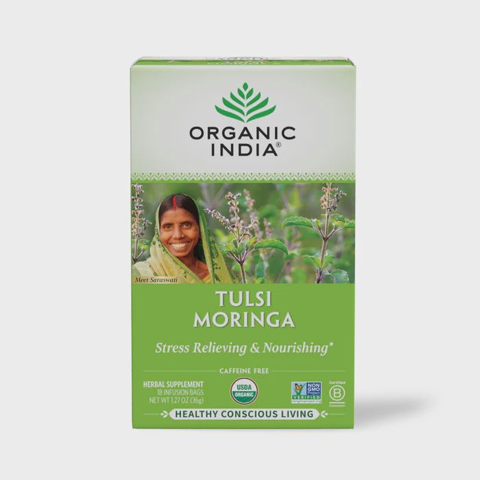 ORGANIC TULSI MORINGA, Size: 18 INFUSION BAGS