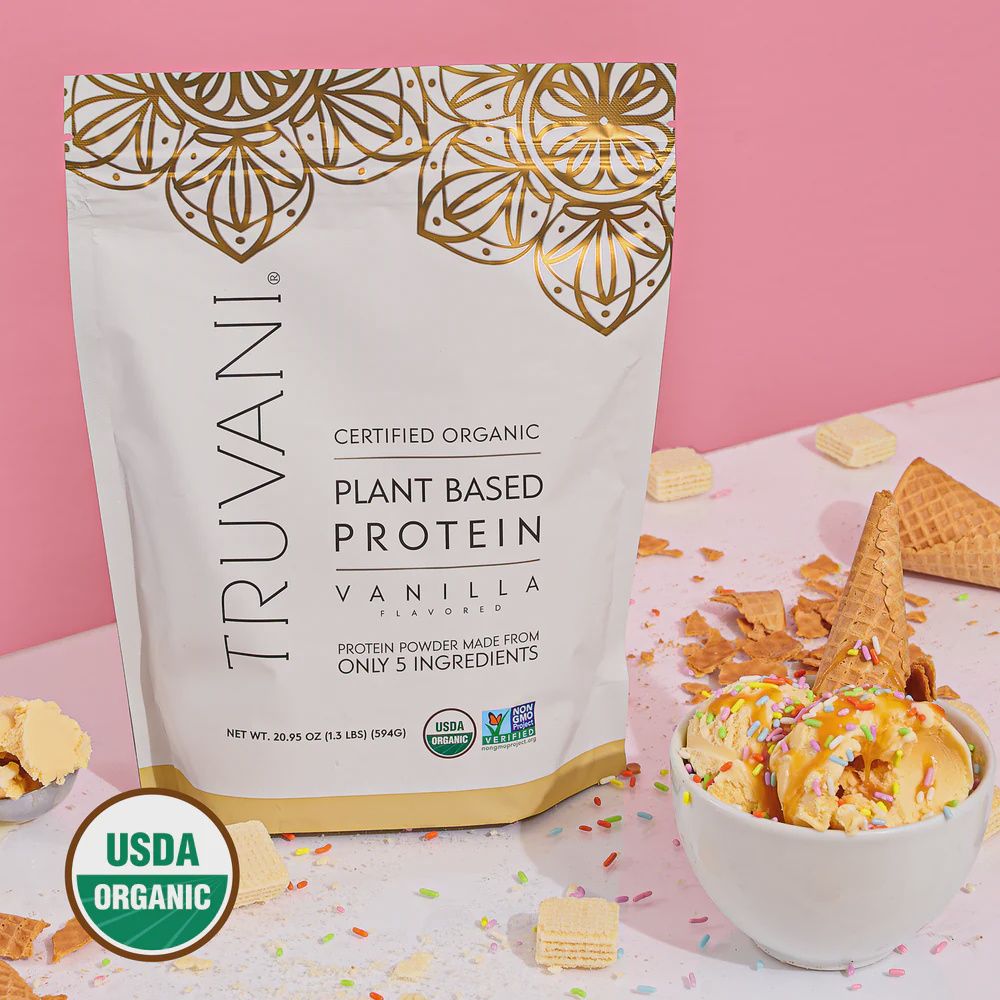 CERTIFIED ORGANIC PLANT BASED PROTEIN VANILLA, Size: 20.95 OZ