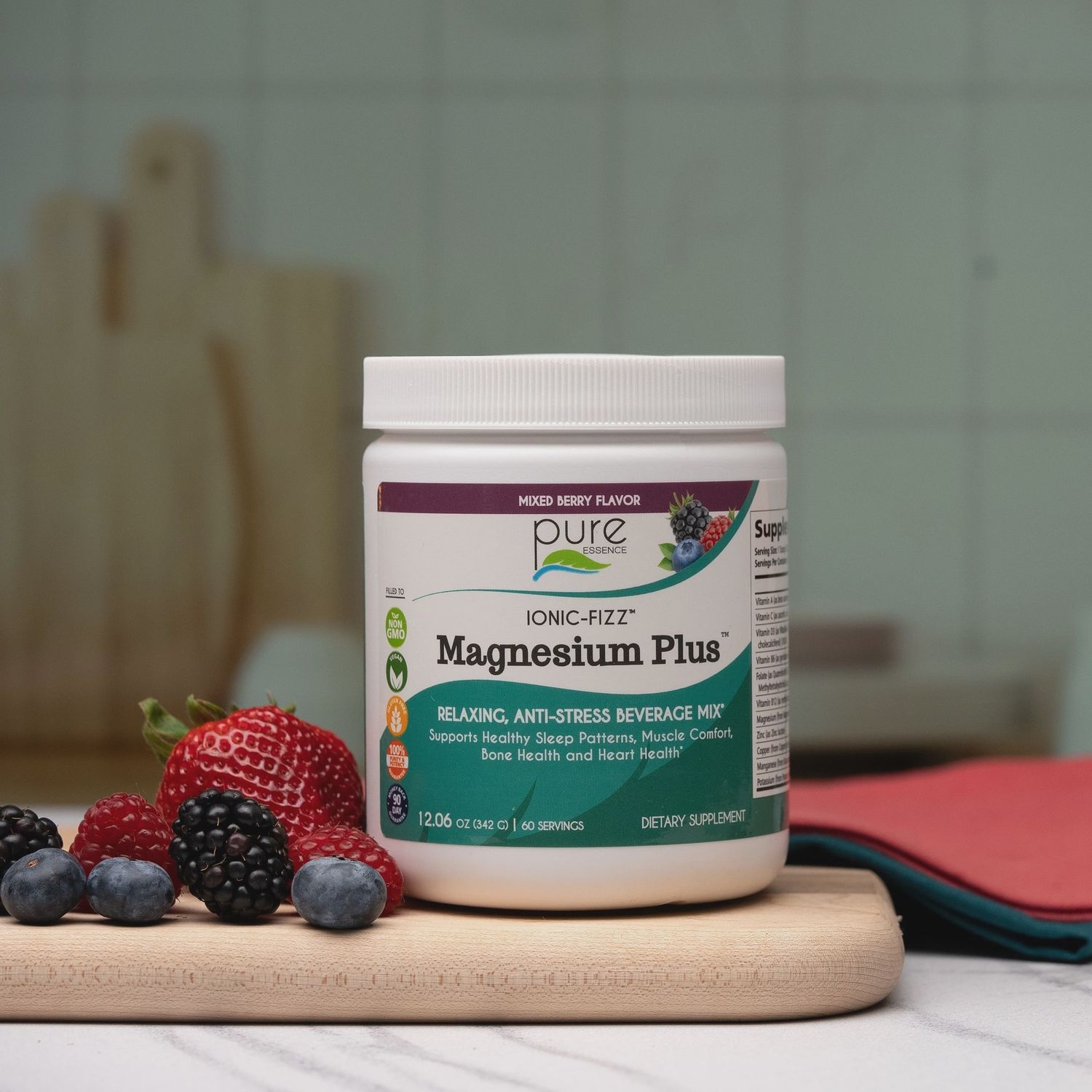 IONIC-FIZZ MAGNESIUM PLUS, FLAVOR: MIXED BERRY, Size: 6.03 OZ