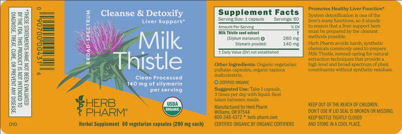 MILK THISTLE - LIVER SUPPORT