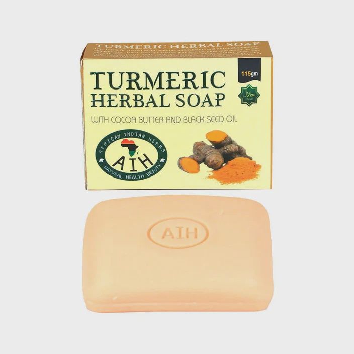 TURMERIC HERBAL SOAP W/ BLACK SEED OIL, Size: 115 G