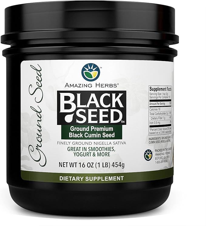 PREMIUM GROUND BLACK SEED, Size: 1 LB