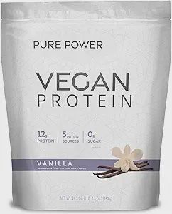 PURE POWER VEGAN PROTEIN, Size: 24.3 OZ
