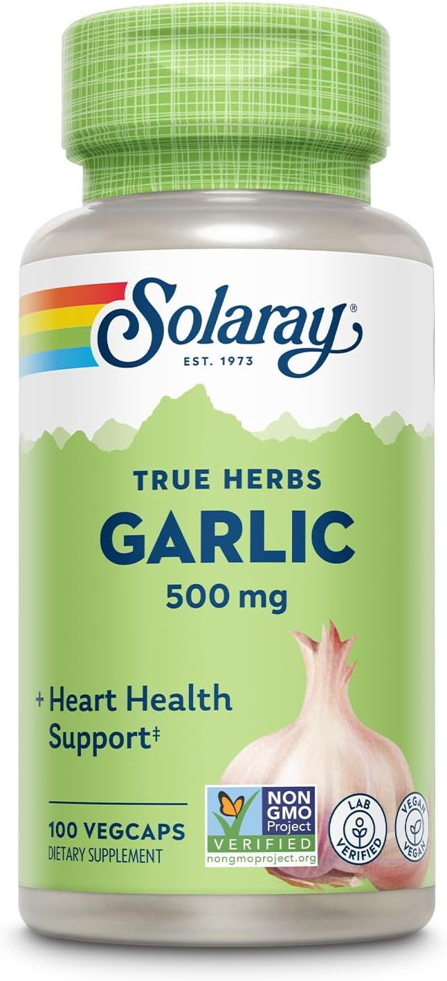 GARLIC BULB 500 MG, Size: 100 VEGCAPS