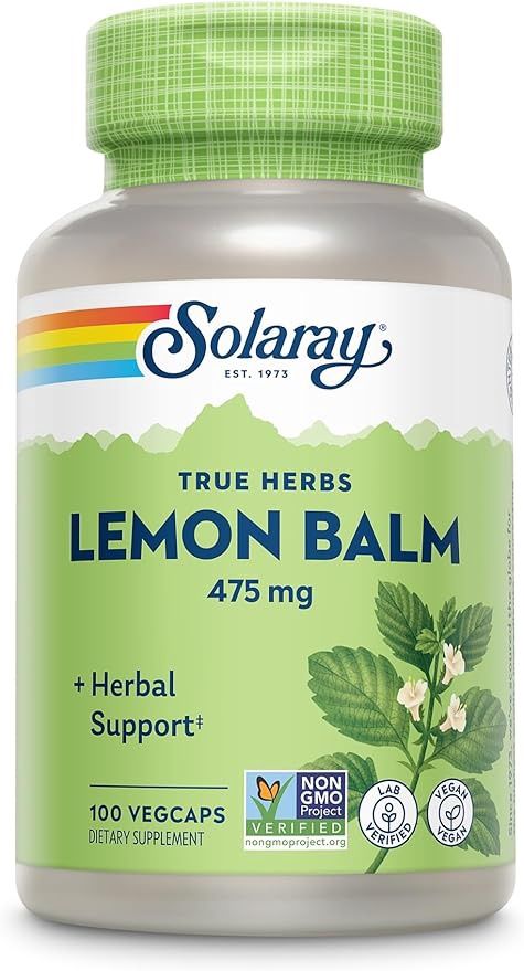 LEMON BALM 475 MG, Size: 100 VEGCAPS