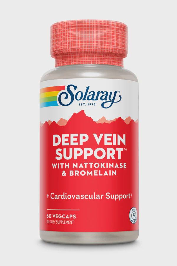 DEEP VEIN SUPPORT - NATTOKINASE &amp; BROMELAIN, Size: 60 VEGCAPS