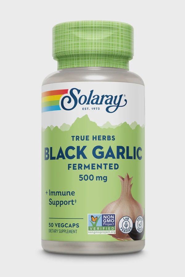 FERMENTED BLACK GARLIC 500 MG, Size: 50 VEGCAPS