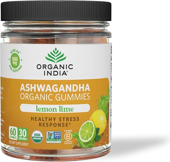 ORGANIC ASHWAGANDHA GUMMIES, Size: 60 GUMMIES