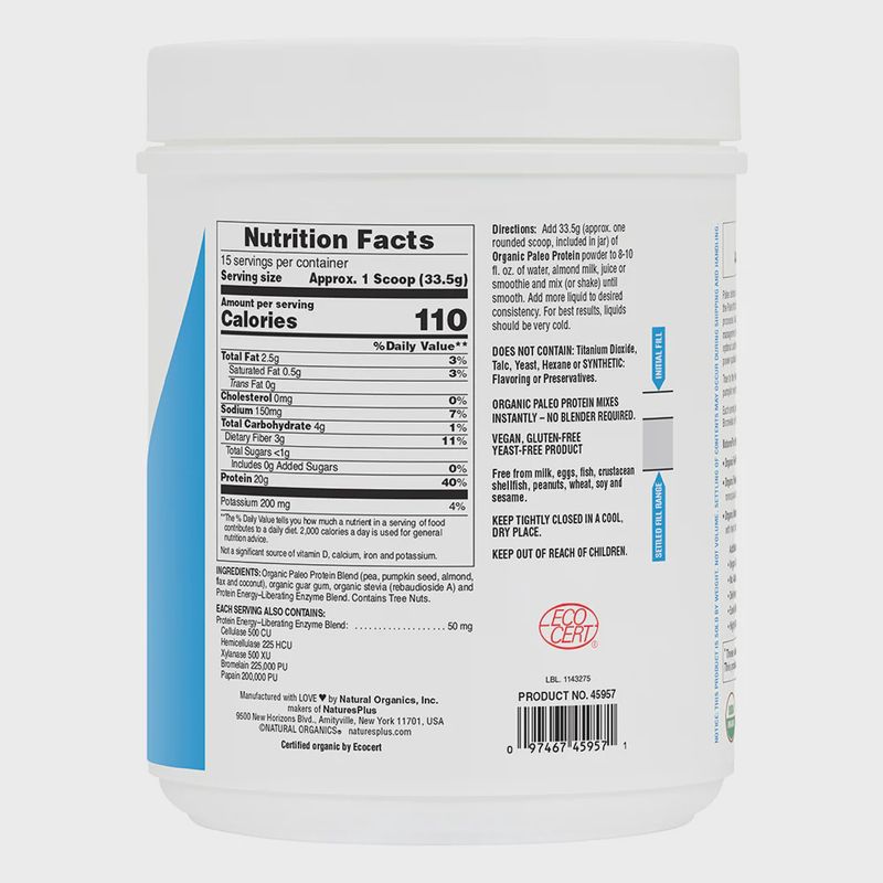 ORGANIC PALEO PROTEIN POWDER