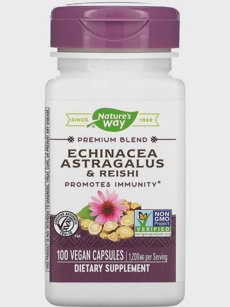 ECHINACEA ASTRAGALUS &amp; REISHI, Size: 100 VCAPS