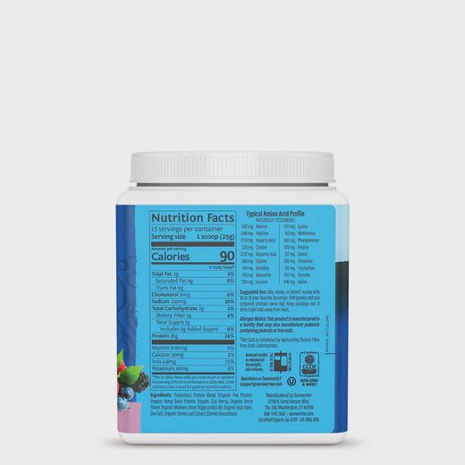 WARRIOR BLEND ORGANIC PROTEIN - BERRY