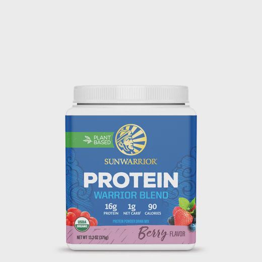 WARRIOR BLEND ORGANIC PROTEIN - BERRY, Size: 13.2 OZ