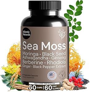 SEA MOSS 9 IN 1 SUPERFOOD, Size: 60 VEGCAPS