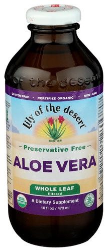 ALOE VERA WHOLE LEAF JUICE, Size: 16 FL OZ