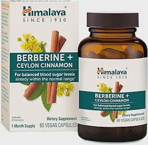 BERBERINE + CINNAMON, Size: 60 CAPS