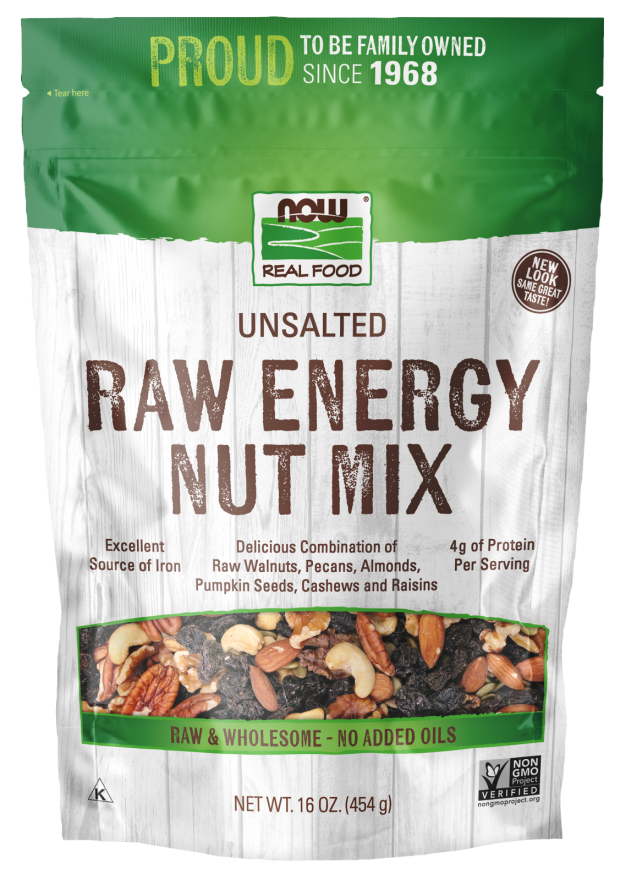 RAW ENERGY NUT MIX, UNSALTED, Size: 16 OZ