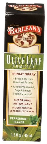 OLIVE LEAF COMPLEX THROAT SPRAY, Size: 1.5 FL OZ