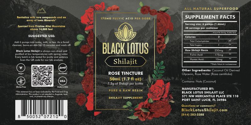SHILAJIT ROSE TINCTURE