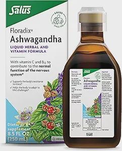 ASHWAGANDHA HERBAL &amp; VITAMIN FORMULA, Size: 8.5 FL OZ